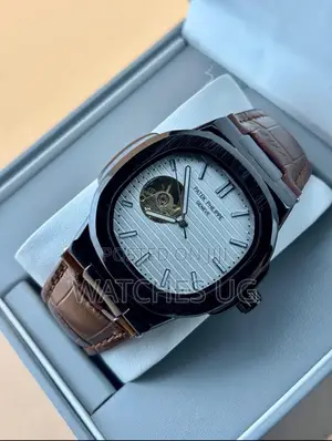 Patek Philippe Mechanical Watch - Black Leather