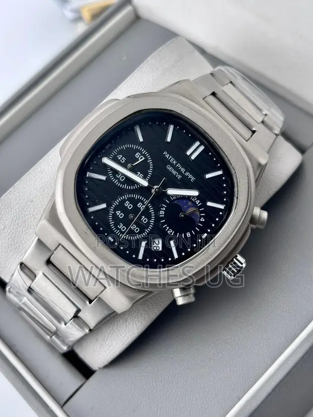 Patek Philippe Silver Chronograph Watch - 1