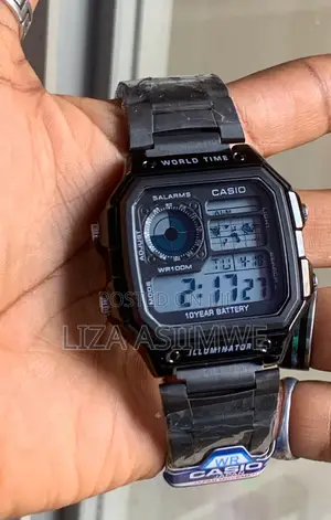 Casio World Time AE-1200 Digital Watch - Black