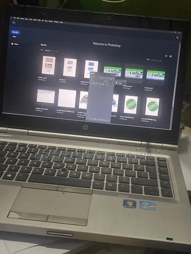 HP EliteBook 8470P Laptop - Intel Core i5, 8GB RAM, 500GB SSHD - 1