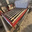 5x6 White and Maroon Bed Frame - 3
