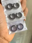 Small Black Hoop Earrings (Clip-Ons) - 3