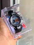 Kids Digital Sports Watch - Black & Silver Plastic - 1