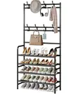 5 Tier Entryway Shoe Coat Rack - 1