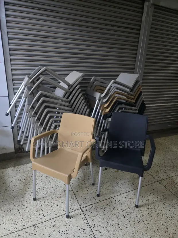 Brand New World Industries Plastic Chairs with Arms - 1