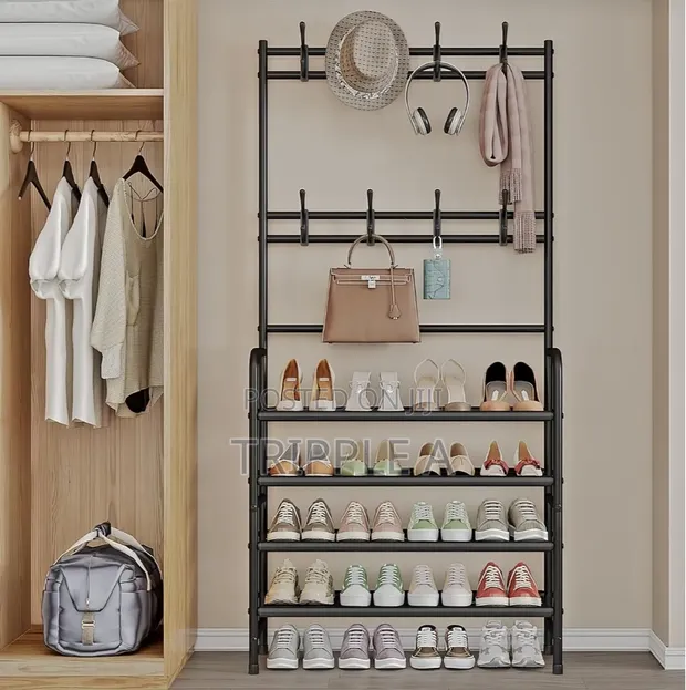 Steel Metal 5 Tier Shoe Rack - 1