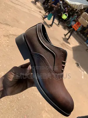 Beeba Men's Classic Brown Leather Oxford Shoes