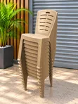 Golden Plastic Chairs (1 Pc) - 2