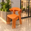 Global Plastic Chairs with Armrests - 1