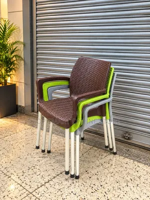 Water and Dust Proof Plastic Chairs - Brown