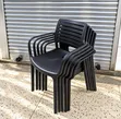 Brand New Stackable Plastic Dining Chairs with Armrests - 1