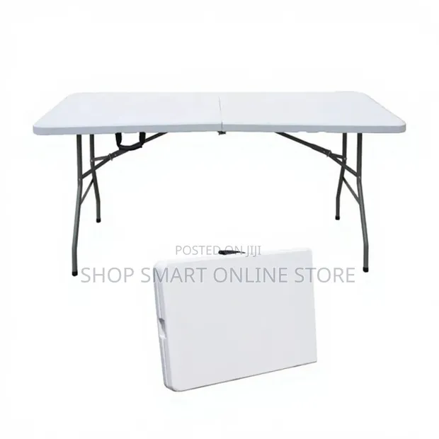 World Industries Folding Plastic Table (6 People) - 1