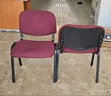 Refurbished Maroon-Red Waiting Chairs - 2