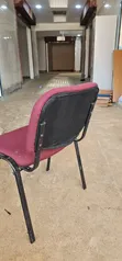 Refurbished Maroon Office Waiting Chair - 2