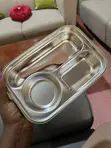 Lucky Cow 3 Compartment Lunch Box with Spoon - Green - 5