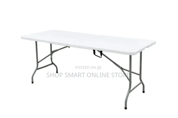 Brand New Foldable Plastic Table - White - 1