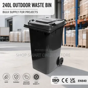 240L Heavy Duty Plastic Dust Bins