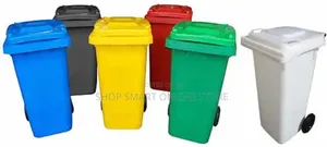 1pc Plastic Dust Bin - Green