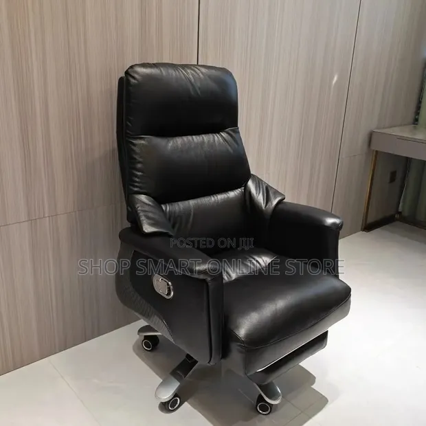 Genuine Comfortable Leather Office Chair - 1