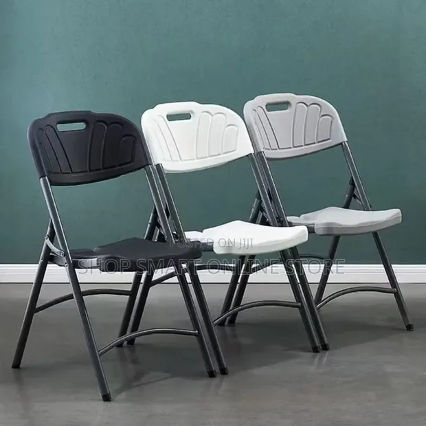 1pc Folding Plastic Chairs for Camping, Parties, Garden - 1