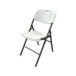 Modern Foldable Plastic Dining Chairs (Set of 4) - 3
