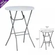 Folding High Top Plastic Tables for Bars, Parties - 2