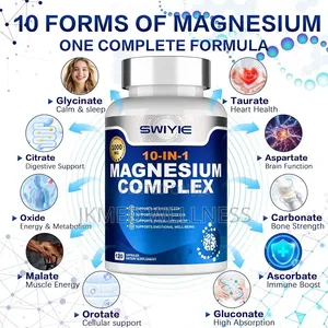 Swiyie 10-in-1 Magnesium Complex Supplement (120 Capsules)