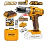 INGCO Cordless Impact Drill 20V with 2 Batteries - 2
