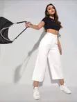 Shein White Cropped Jeans - Brand New - 1