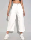 Shein White Cropped Jeans - Brand New - 2