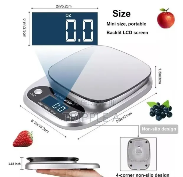 Digital Kitchen Food Scale (10kg) - 1