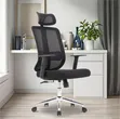 Breathable Back Executive Office Chair with Headrest - 1