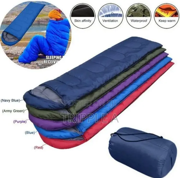 Portable Camping Sleeping Bag with Compression Sack - 1
