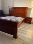 Brand New Tile Bed and Bedside Table Set - 1