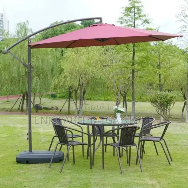 Brand New Outdoor Garden Umbrella - Red - 1