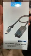 Onten OTN-UE106 USB-A/USB-C to Ethernet Adapter - 1