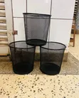 Black Metal Wire Mesh Waste Bin - 1