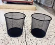 Black Metal Wire Mesh Waste Bin - 3