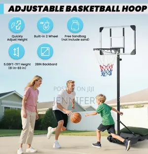 Freestanding Children's Basketball Hoop (243cm Max Height)