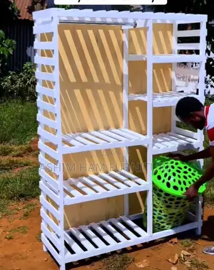 Brand New 6-Shelf Bar Code Shoe Rack