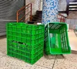 Plastic Mesh Crate / Vegetable Crate - Green - 1