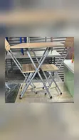 Foldable Wooden Picnic Table + 2 Chairs - 1