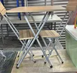 Foldable Wooden Picnic Table + 2 Chairs - 2
