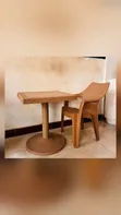 Coffee Table and Brown Armchair - 2