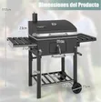 Giantex Charcoal Grill with Wheels - 1
