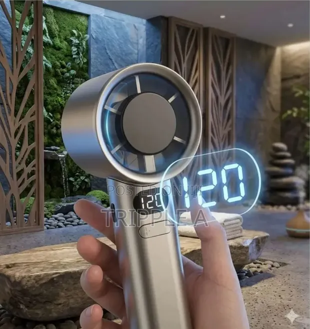 High Speed Handheld Rechargeable Fan - 1