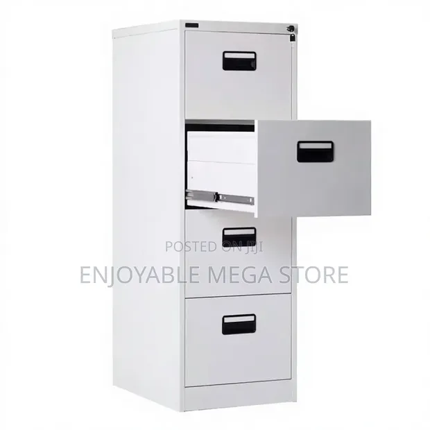 Brand New World Industries File Cabinet - Gray Metal - 1