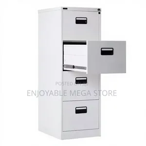 Brand New World Industries File Cabinet - Gray Metal