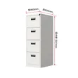 Brand New World Industries File Cabinet - Gray Metal - 2