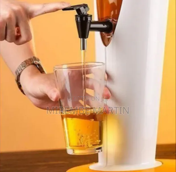 Sleek Modern Beverage Tower / Desktop Drink Dispenser - 1
